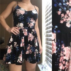Floral Velvet Romper